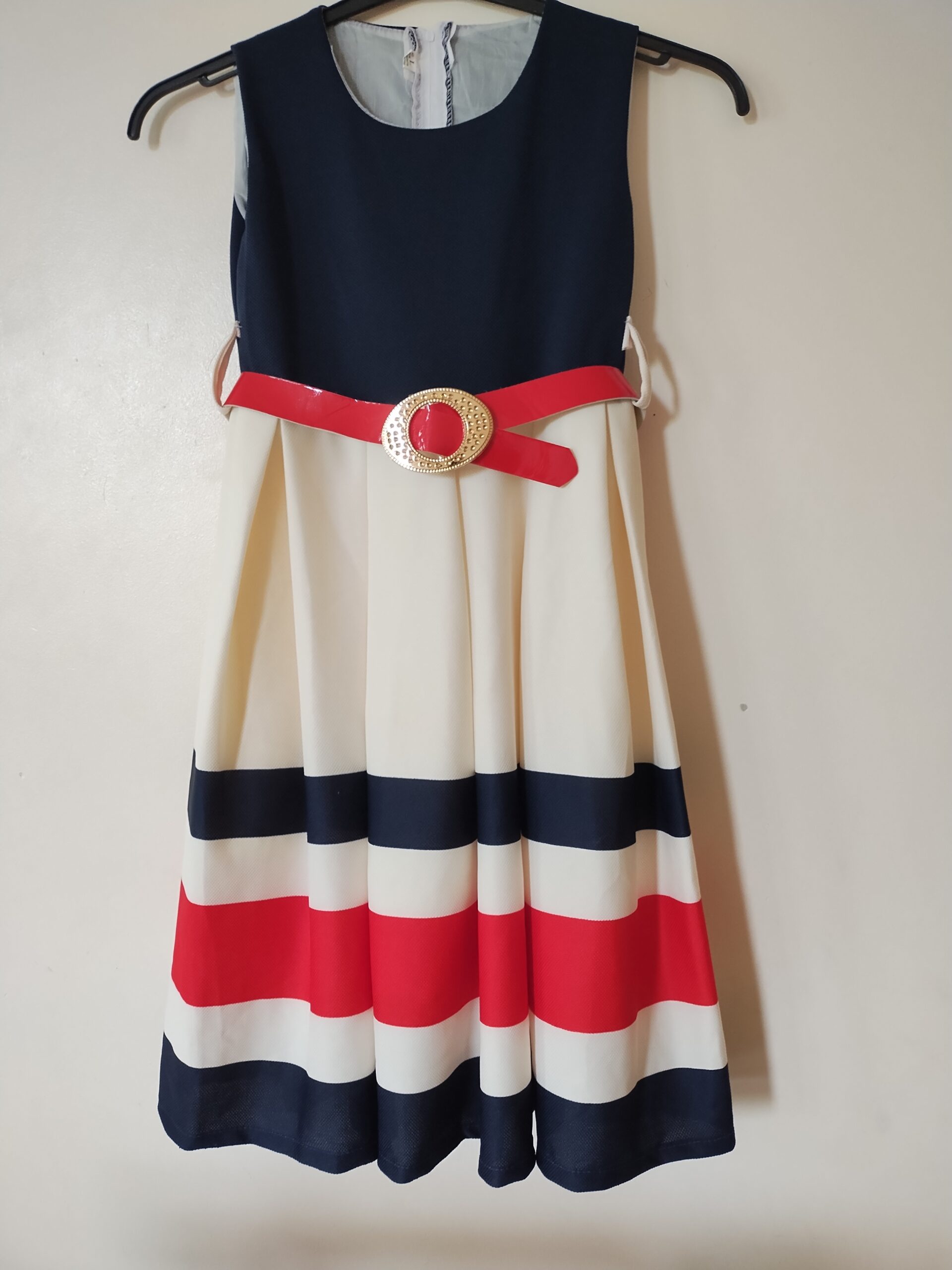 Girl’s colourful dress